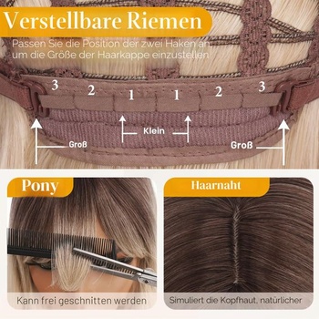 Dámská paruka Sofiyan, dlouhá rovná paruka s ofinou 50 cm blond