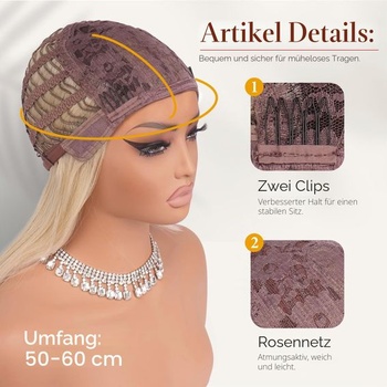 Dámská paruka Sofiyan, dlouhá rovná paruka s ofinou 50 cm blond