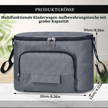 Univerzální organizér do kočárku, multifunkční vodotěsná úložná taška se zapínáním na suchý zip,