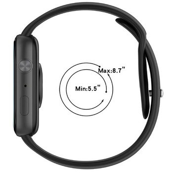Náramok GIOPUEY kompatibilný s Honor Watch X5i, mäkký silikónový náramok [odolný proti opotrebeniu]