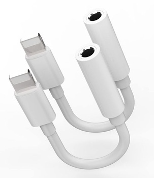 Adaptér z Lightning na 3,5 mm jack pre slúchadlá (2 ks) pre iPhone 14/13, audio kábel pre slúchadlá