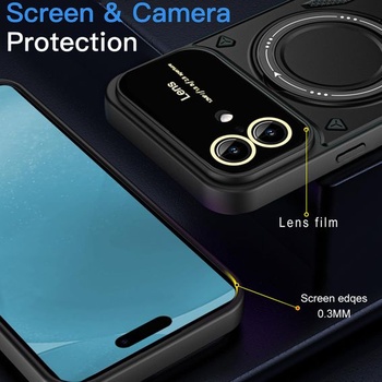 Puzdro na telefón UPLAI pre Xiaomi Poco X7 Pro 5G, 360 ° stojan, krúžok, magnetický ochranný kryt,