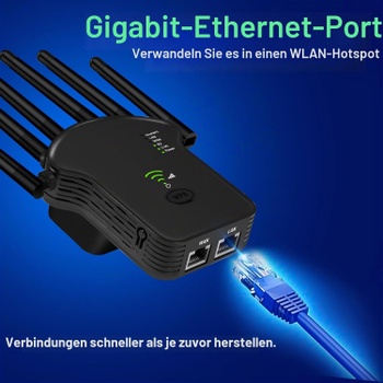 Wifi zesilovač Bfhdbdt 1200 Mbit/s LAN/WAN