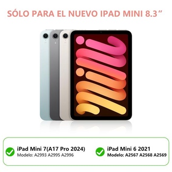 IVEOPPE iPad Mini 7, 8,3 palca (21,1 cm), klávesnica pre iPad Mini 6, ochranné púzdro pre iPad