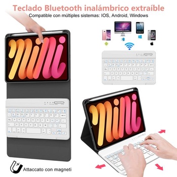 IVEOPPE iPad Mini 7, 8,3 palce (21,1 cm), klávesnice pro iPad Mini 6, ochranné pouzdro pro iPad