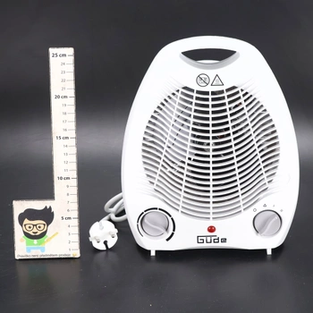 Vykurovací ventilátor Güde biely 2 stupne 85175