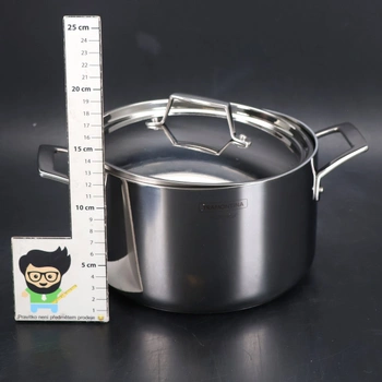 Pekáč Tramontina Grano s poklicí, Ø 20 cm, 3,8 litru, nerezová ocel, vhodné do indukce, vhodné do