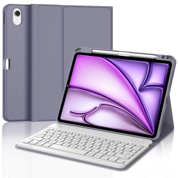 IVEOPPE klávesnica pre iPad Air 11 palcov M4 2026/M3 2025/M2 2024, francúzske puzdro AZERTY s