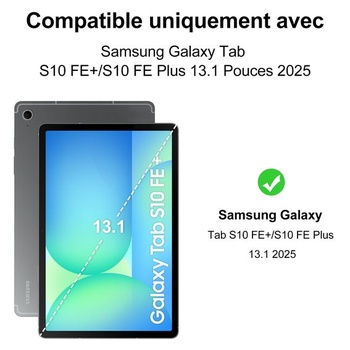 Puzdro s klávesnicou pre Samsung Galaxy Tab S10 FE+ Plus 13,1 palca 2025, francúzska klávesnica