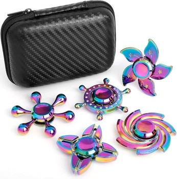 Dúhový fidget spinner, stolná hračka s otočným spinnerom pre prsty a ruky pre deti i dospelých, darček