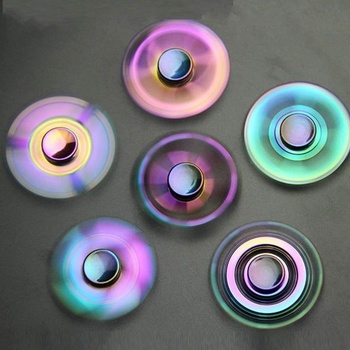 Dúhový fidget spinner, stolná hračka s otočným spinnerom pre prsty a ruky pre deti i dospelých, darček