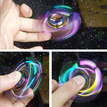 Dúhový fidget spinner, stolná hračka s otočným spinnerom pre prsty a ruky pre deti i dospelých, darček
