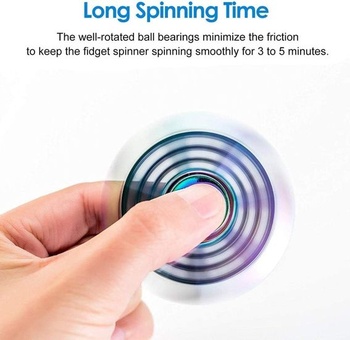 Dúhový fidget spinner, stolná hračka s otočným spinnerom pre prsty a ruky pre deti i dospelých, darček