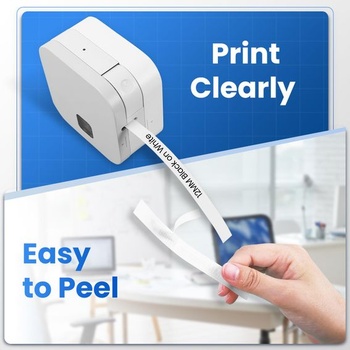 MarkField kompatibilný s páskami Brother P-touch TZe-231 12mm páska s etiketami čierny na bielom