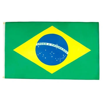 VLAJKA AZ Vlajka Brazílie 150x90 cm Brazilský polyester…