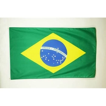 VLAJKA AZ Vlajka Brazílie 150x90 cm Brazilský polyester 100D 2 očka