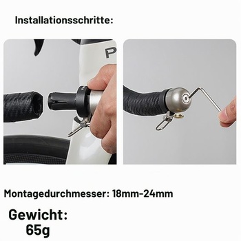 Zástrčka na riadidlá zvončeka cestného bicykla, zvonček bicykla kompatibilný s riadidlami 22,2 mm