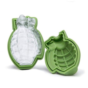 JZK 4 x silikónové 3D granátové formy na ľad, tácka na ľad, tácka na ľad na whisky, škótske