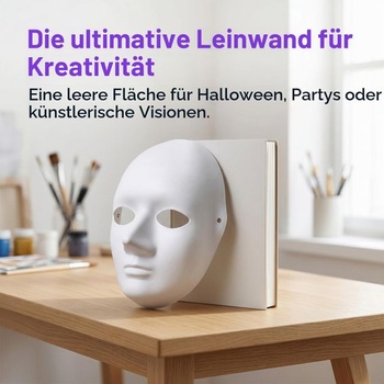 10 natierateľných masiek, DIY biele masky, DIY papierové maškarné masky, Natierateľné papierové masky na