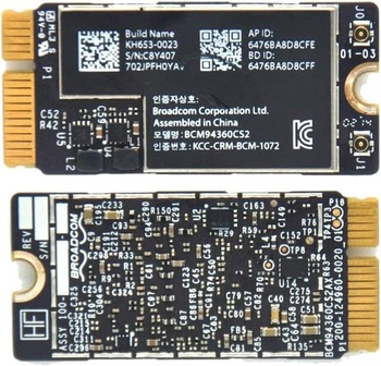 Bezdrátová karta Pardarsey BCM94360CS2 WiFi Bluetooth Airport kompatibilní s MacBook Air 11