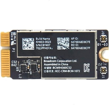Bezdrátová karta Pardarsey BCM94360CS2 WiFi Bluetooth Airport kompatibilní s MacBook Air 11