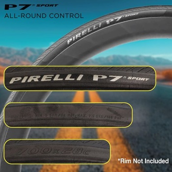 Plášť na cestný bicykel Pirelli P7 Sport Schwarz 28-622