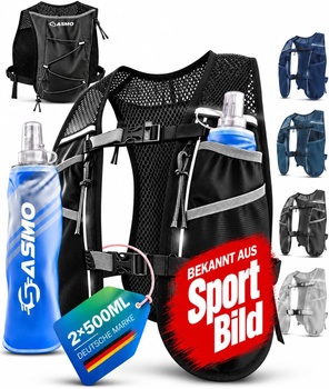 Čierna bežecká vesta Sasmo sports