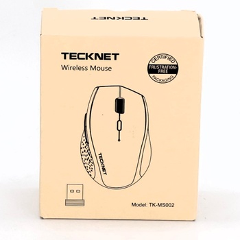 Bezdrôtová myš TECKNET PRO, dobíjacia, tichá bezdrôtová myš 6400 DPI, 2,4 GHz počítačová myš,