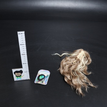 BARSDAR Sponka do blond copu, predĺženie 30 cm, krátke vlnité predĺženie vlasov, viacvrstvový