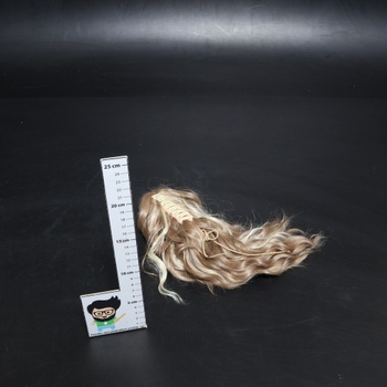 BARSDAR Sponka do blond copu, predĺženie 30 cm, krátke vlnité predĺženie vlasov, viacvrstvový