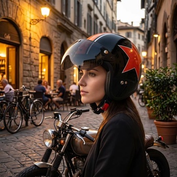 Štít na motocyklovú helmu Keenso, univerzálny retro štít na helmu, 3/4 polovičný štít,
