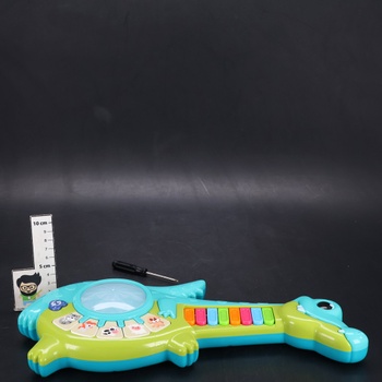 Hudobná hračka pre bábätká od 1 roka, učiaca sa gitara so zvukmi zvierat, hudobná hračka so svetlami,
