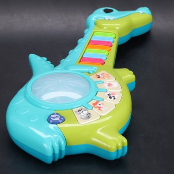 Hudobná hračka pre bábätká od 1 roka, učiaca sa gitara so zvukmi zvierat, hudobná hračka so svetlami,