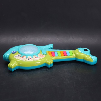 Hudobná hračka pre bábätká od 1 roka, učiaca sa gitara so zvukmi zvierat, hudobná hračka so svetlami,