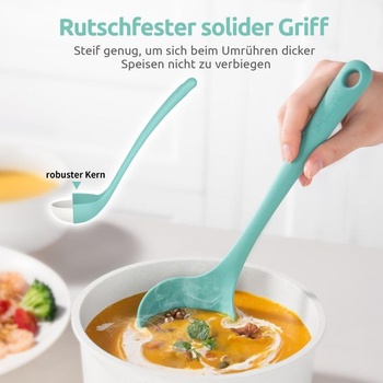 Silikónová naberačka na polievku U-Taste 27 cm, žiaruvzdorná do 315 ° C, Aqua Sky S - 27 cm Aqua Sky