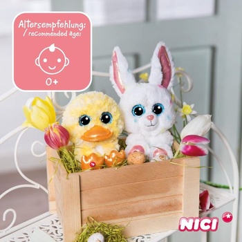 NICI Glubschis: Originál – Glubschis Rabbit Spotties 15cm – Plyšový králík s velkýma očima –