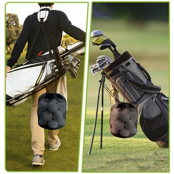 Taška na golfové loptičky – balenie 6 sieťovaných tašiek so sťahovacou šnúrkou, taška na golfové loptičky,