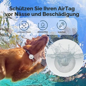 Ochranné púzdro PKQTOP kompatibilné s obojkom pre domácich miláčikov Apple AirTag, silikónové