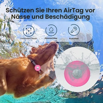 Ochranné púzdro kompatibilné s obojkom pre domácich miláčikov Apple AirTag, silikónové ochranné