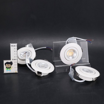 LED zapustené bodové svetlá 230V Stmievateľné biele LED bodové svetlá 6W IP44 zapustené svetlá do