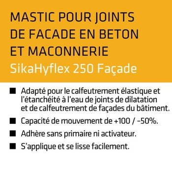 SikaHyflex 250 Facade, 300 ml, bílá, 443678 300 ml bílá