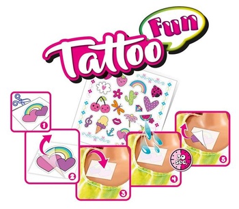 Simba 105733464 - Steffi Love Tattoo, bábika v módnych šatách s viac ako 20 tetovaniami pre