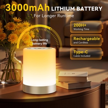 Stolná lampa Auxmir stmievateľná, 3000 mAh