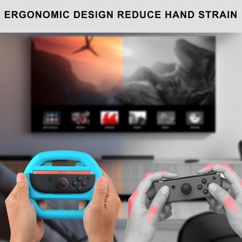 Sada 4 závodních volantů Ankey kompatibilních s Nintendo Switch 2, závodní volanty kompatibilní s
