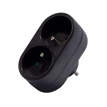 Biplite Domino 2 x 16 A 3500 W 250 V – Schwarz Chacon