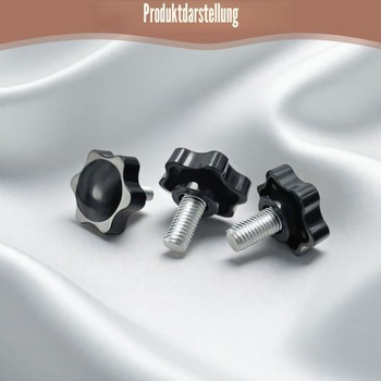 15 kusov hviezdicových matíc, krídlových matíc M8 x 30 mm, hviezdicových skrutiek, skrutiek, vrúbkovaných