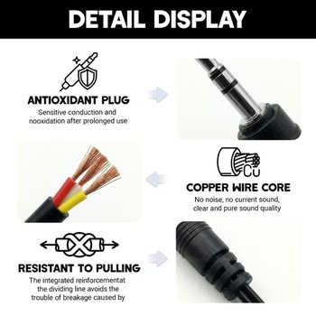 3m AV kabel s 3,5mm jack konektorem na 3x RCA samice, kabel 3,5mm na 3x RCA, stabilní přenos,
