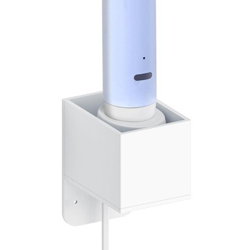 Nástenný držiak Linkidea pre nabíjačku elektrických zubných kefiek s organizérom kábla,