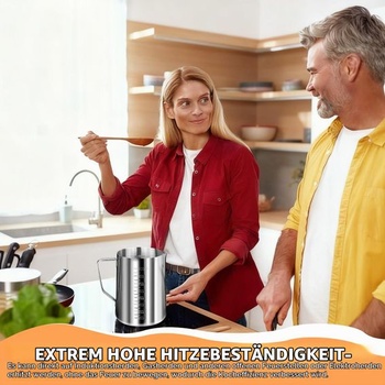 Odmerka z nerezovej ocele 1l, kanvica na mlieko s vyznačením, odmerka z nerezovej ocele 304, odmerka,