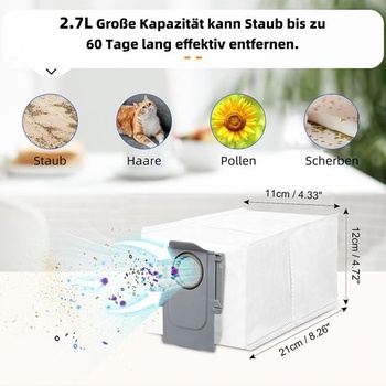 21dielna sada príslušenstva pre Roborock Qrevo Curv/Qrevo Curv S5X/Qrevo Edge S5V